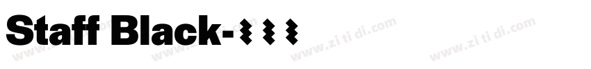 Staff Black字体转换